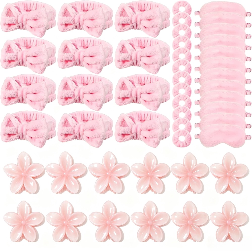 Wedding Supply Kit - 1/2/6/12/15Sets Women Fluffy Spa Makeup Hair
