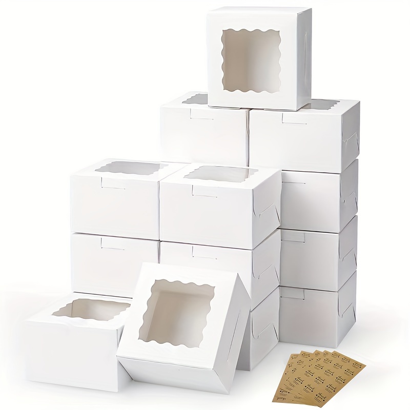 Wedding Cake Supply - 10Pcs Kraft Paper Cake Candy Boxes