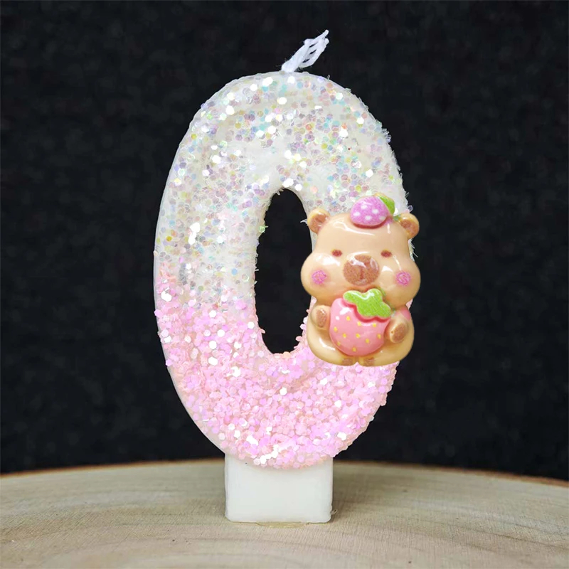 Kawaii Candle Capybara 0-9 Num - огляд і ціна Unity Candle Set