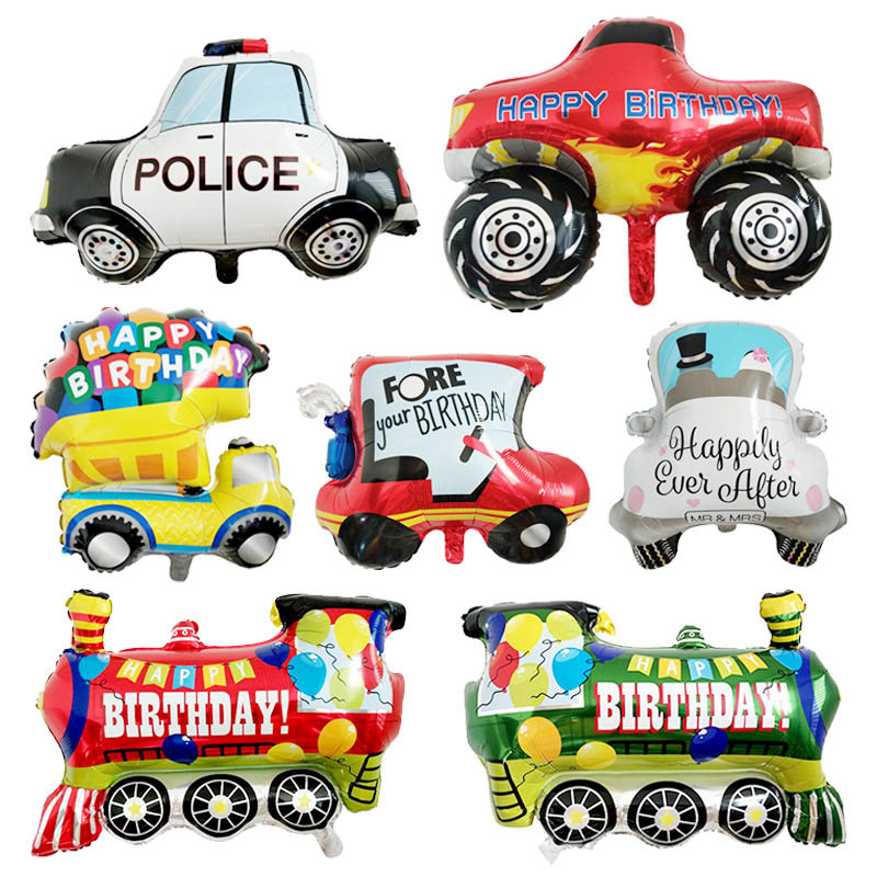 1PC Cartoon Car Balloons Fire  - огляд і ціна Wedding Qq