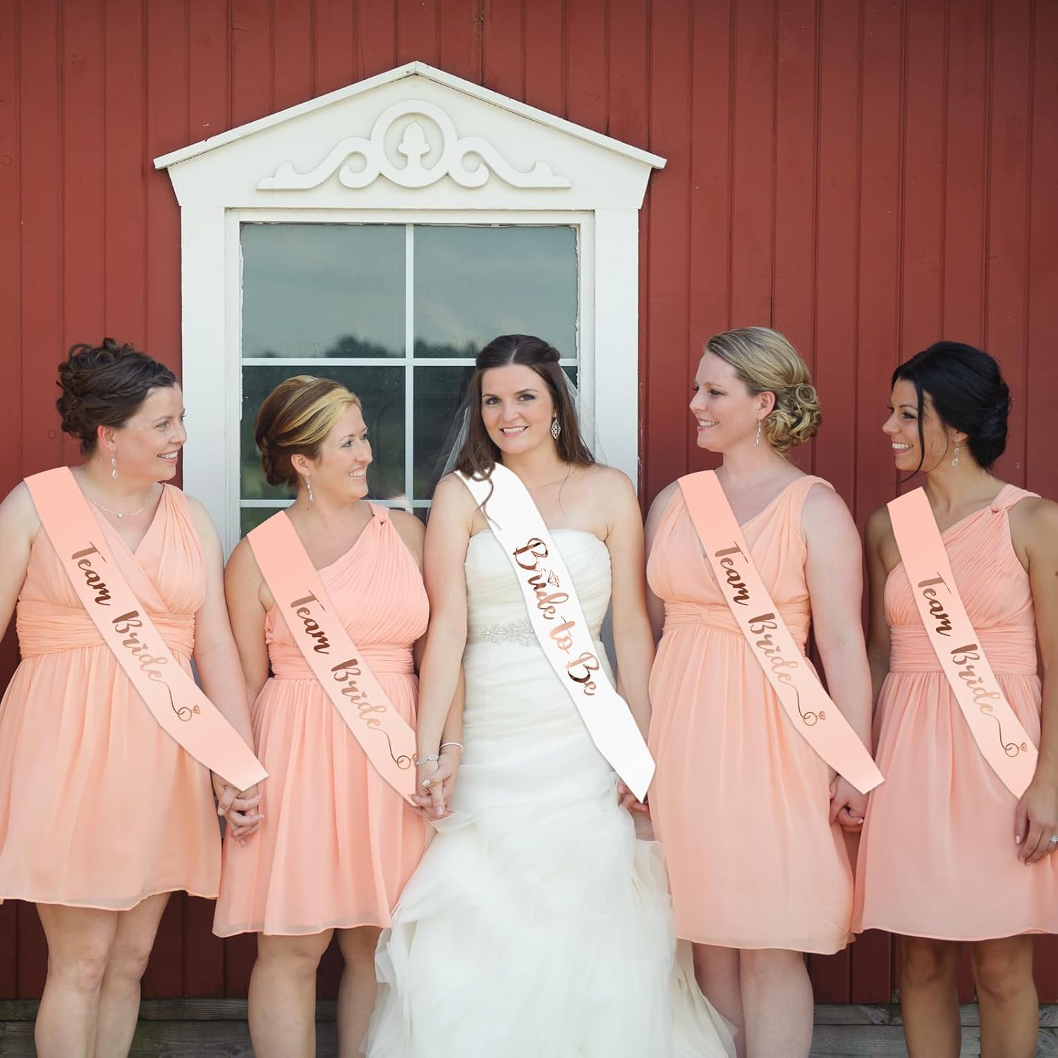 25pcs/set of rose Golden sash  - огляд і ціна Bride Tribe Sash