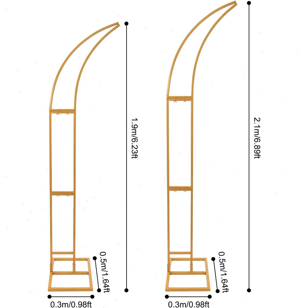 2Pcs Curved Wedding Arch Backd - огляд і ціна Wedding Balloon Arch