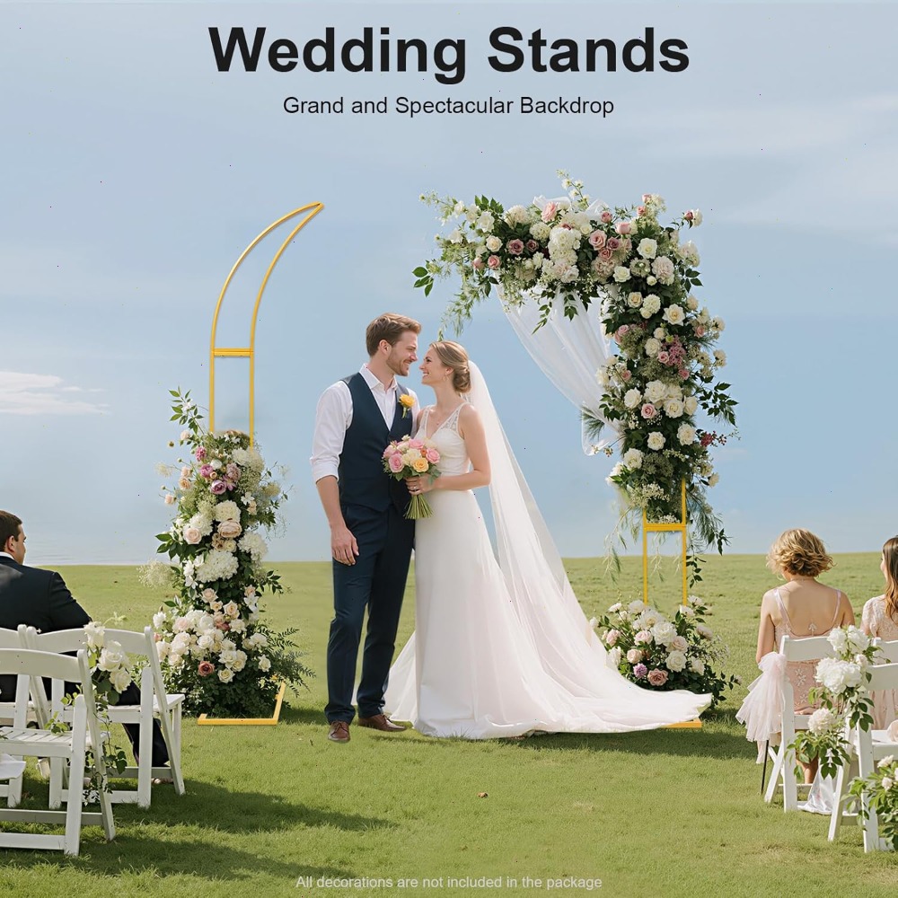2Pcs Curved Wedding Arch Backd - огляд і ціна Wedding Balloon Arch