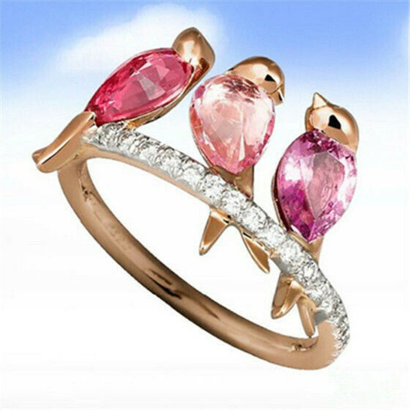Pink Zircon Cute Bird Women Si - огляд і ціна Wedding Qq
