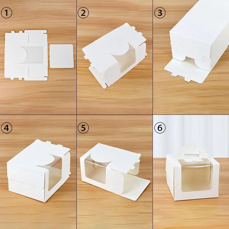 10Pcs Cake Box with Clear Wind - огляд і ціна Wedding Cake Supply