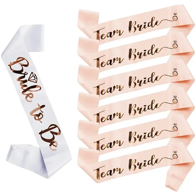 1Set Rose Gold Team Bride To B - огляд і ціна Bride Tribe Sash