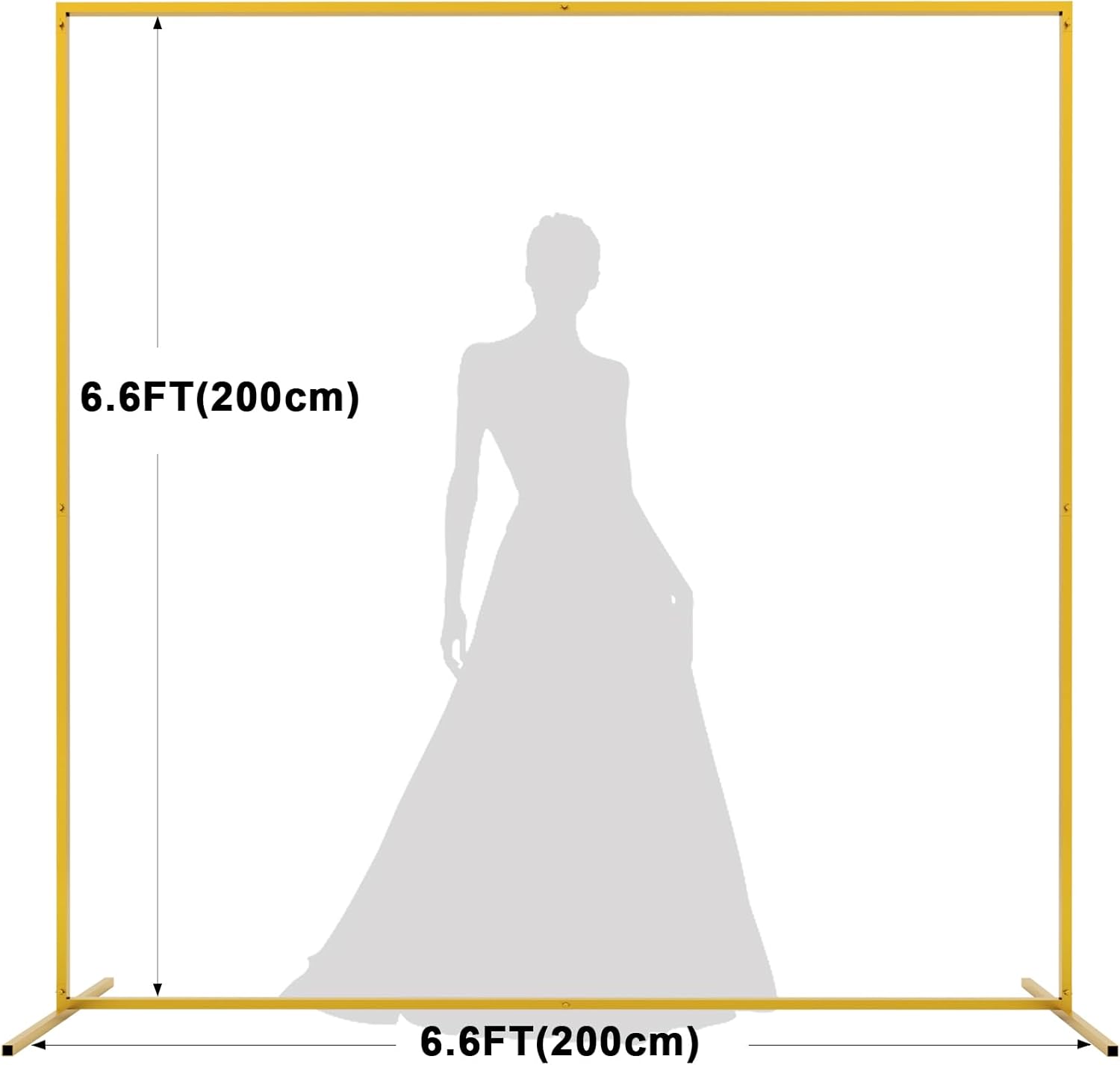 6.6FTx6.6FT Gold Wedding Arch  - огляд і ціна Wedding Balloon Arch