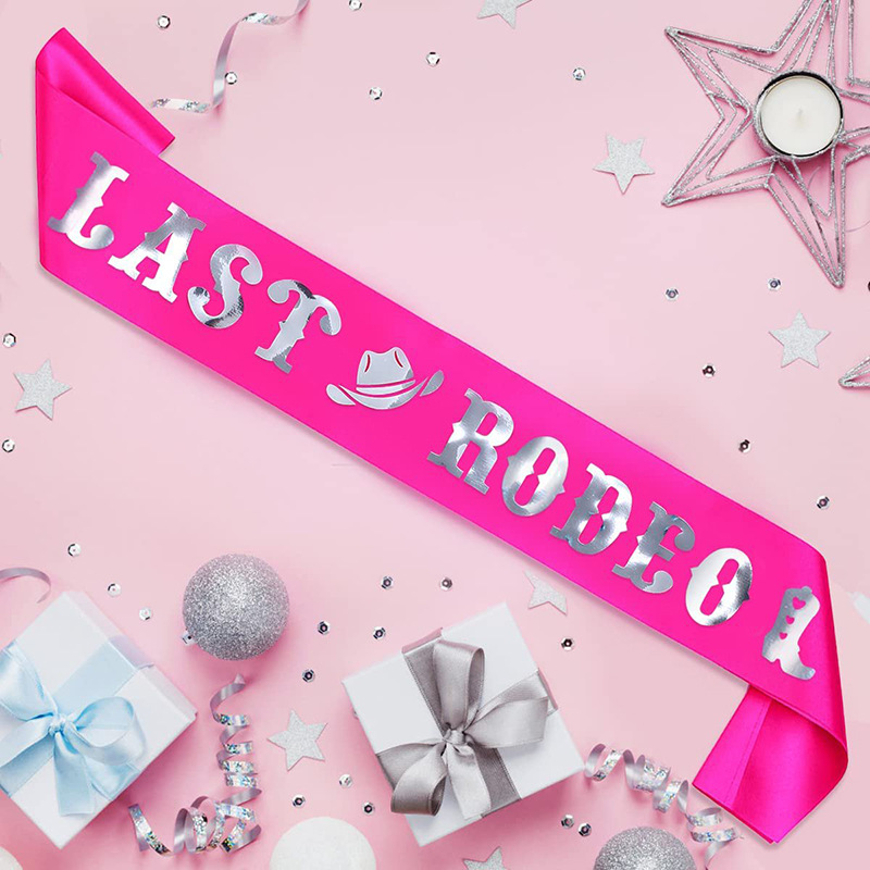 1Pcs Last Rodeo Sash Bachelore - огляд і ціна Bride Tribe Sash