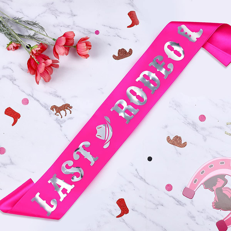 1Pcs Last Rodeo Sash Bachelore - огляд і ціна Bride Tribe Sash