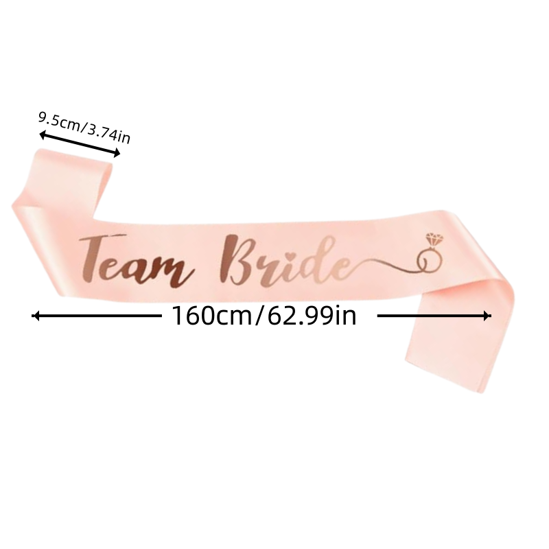 Team Bride Sash, 6 Team Bride  - огляд і ціна Bride Tribe Sash