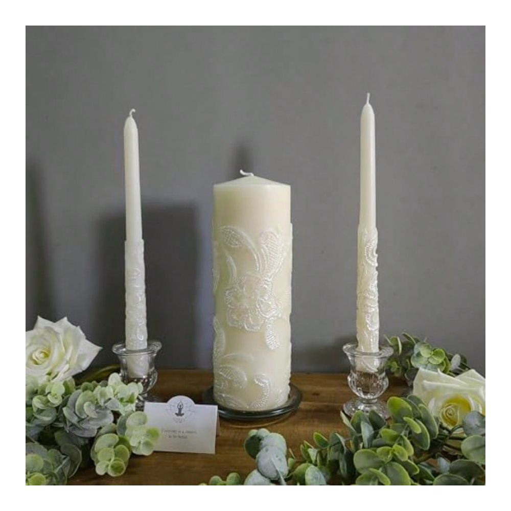 Inch High Cream Wedding Unity  - огляд і ціна Unity Candle Set