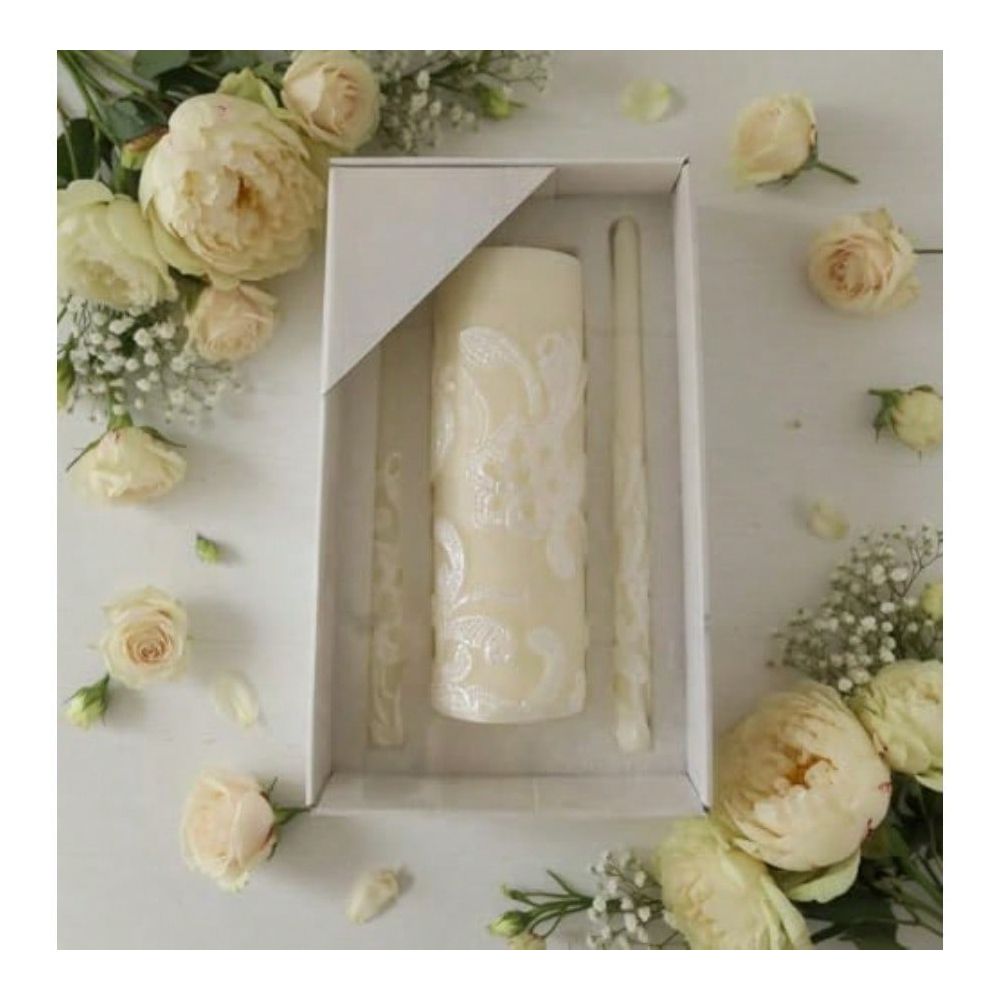 Inch High Cream Wedding Unity  - огляд і ціна Unity Candle Set