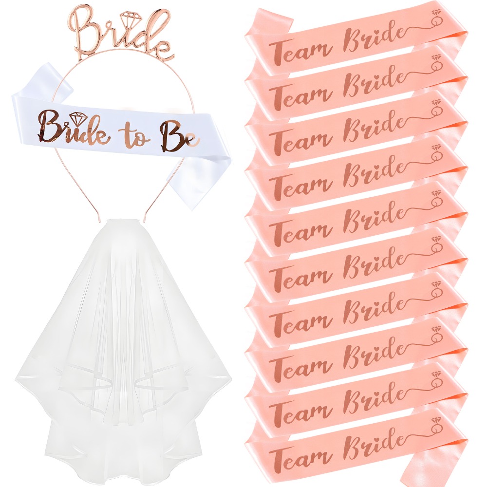 Set 13pcs Bachelorette Party S - огляд і ціна Bride Tribe Sash