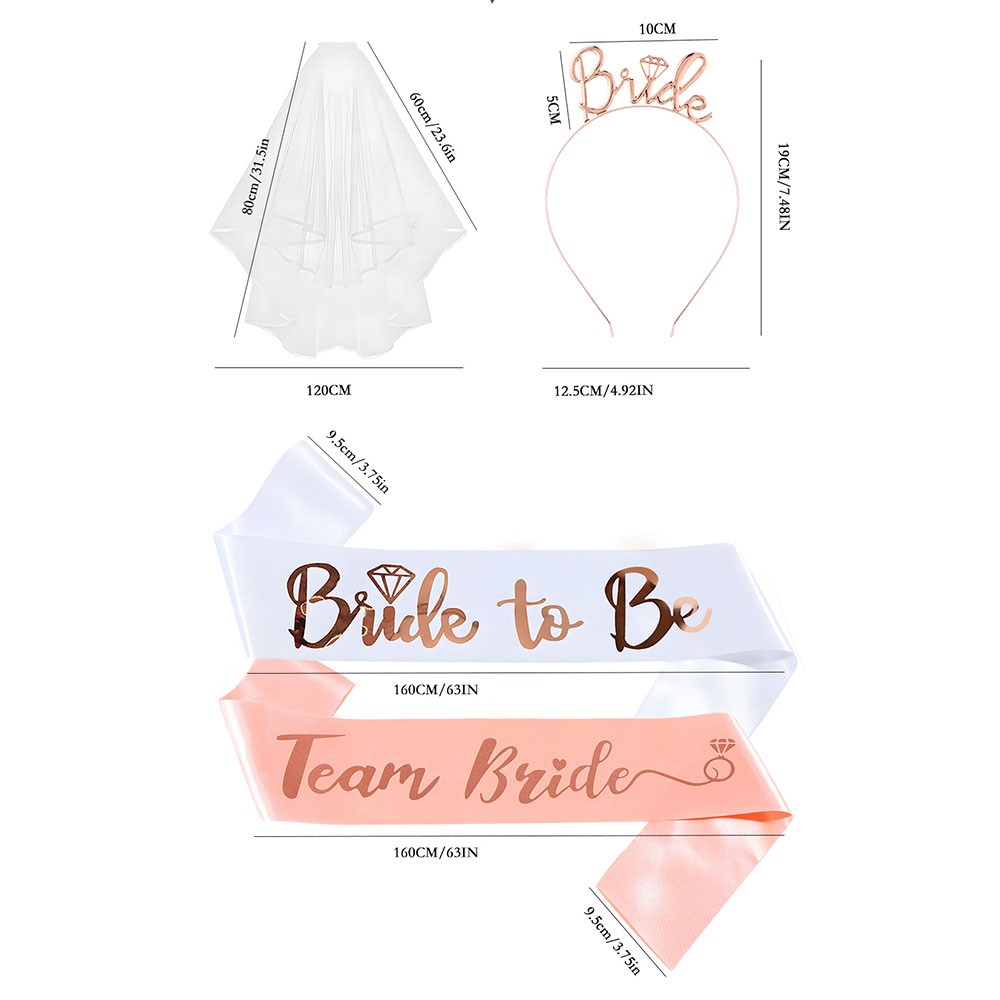 Set 13pcs Bachelorette Party S - огляд і ціна Bride Tribe Sash