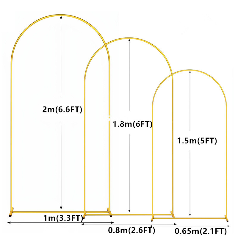 1pc Gold Metal Arch Backdrop S - огляд і ціна Wedding Balloon Arch