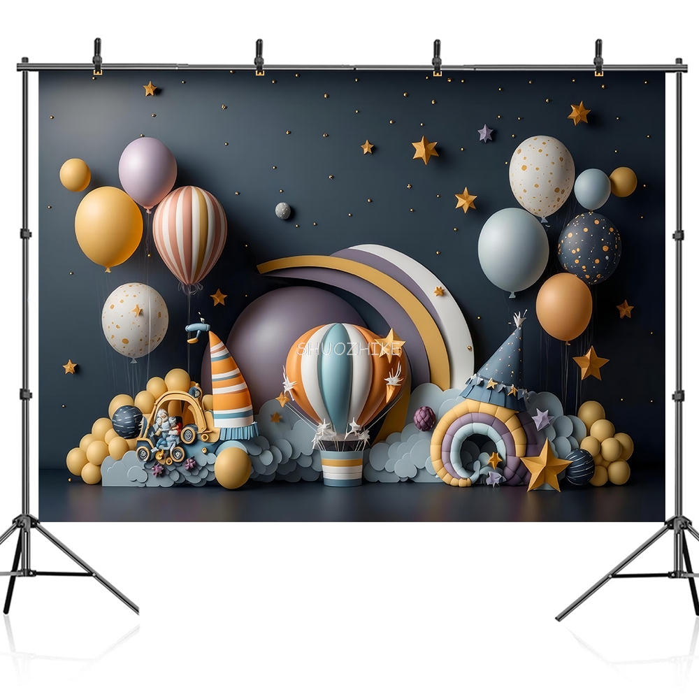 Photography Backdrop 3D Balloo - огляд і ціна Wedding Qq