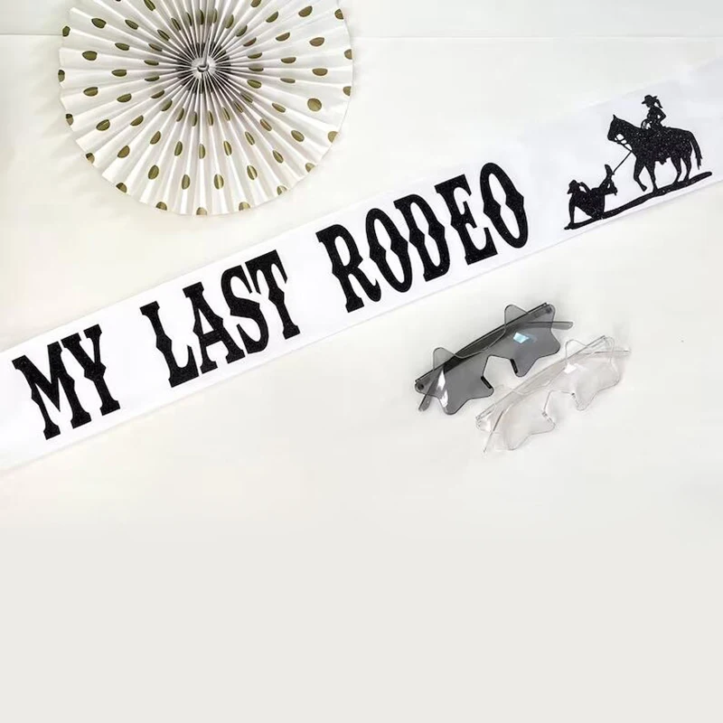 My Last Rodeo Sash Western Cow - огляд і ціна Bride Tribe Sash