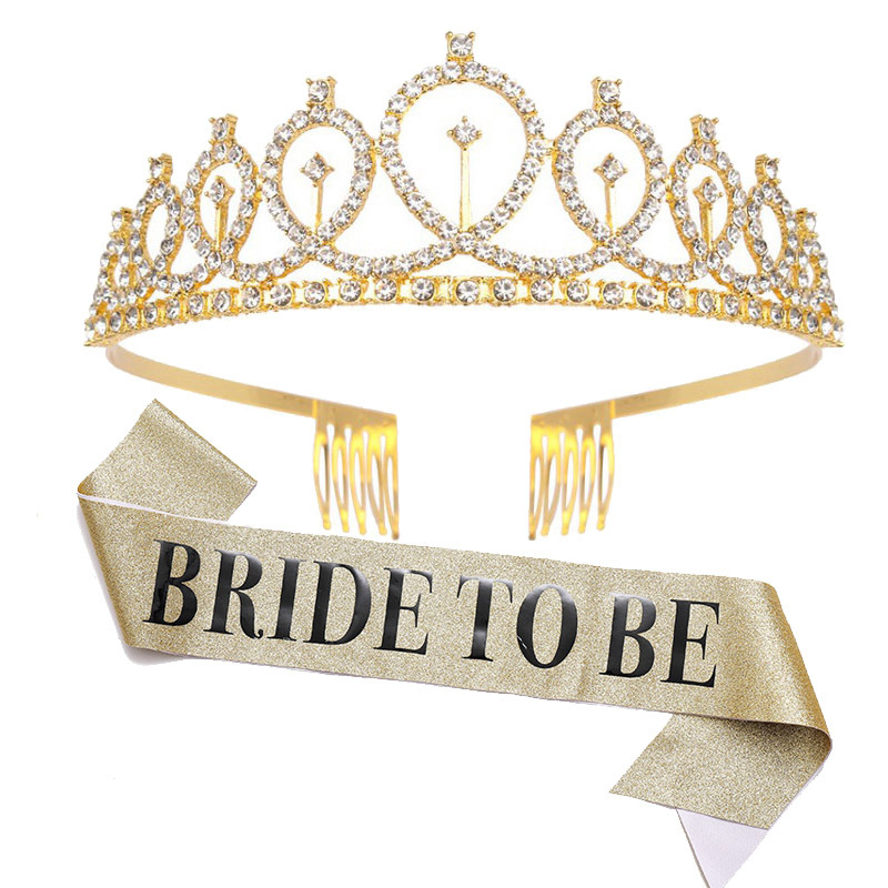1set Rose Gold Bride to Be Sat - огляд і ціна Bride Tribe Sash