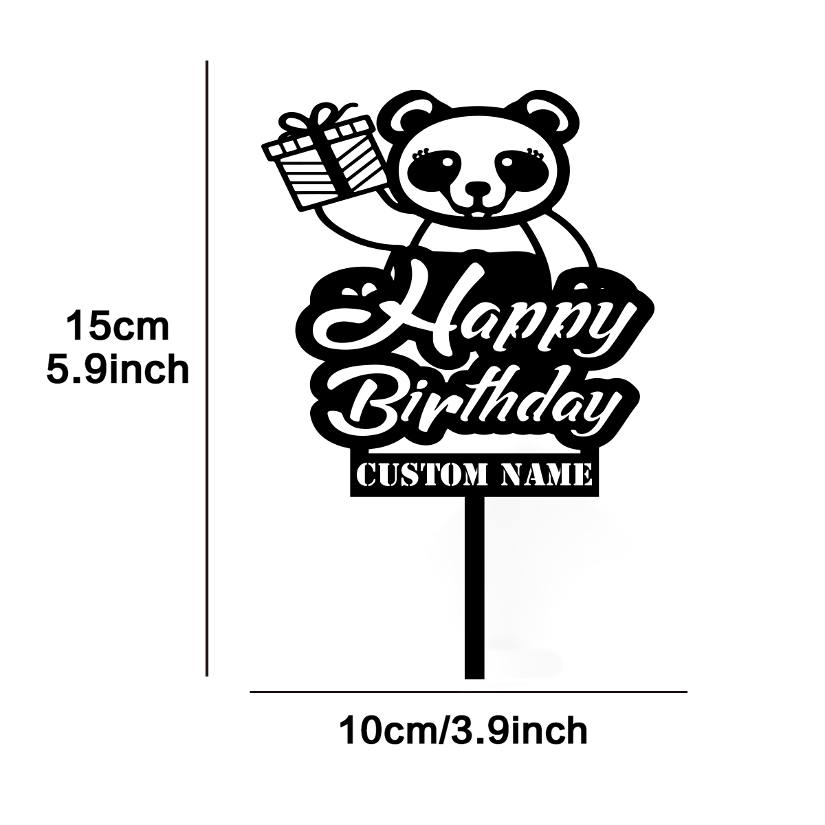 1PC Cute Happy birthday wishes - огляд і ціна Wedding Cake Supply