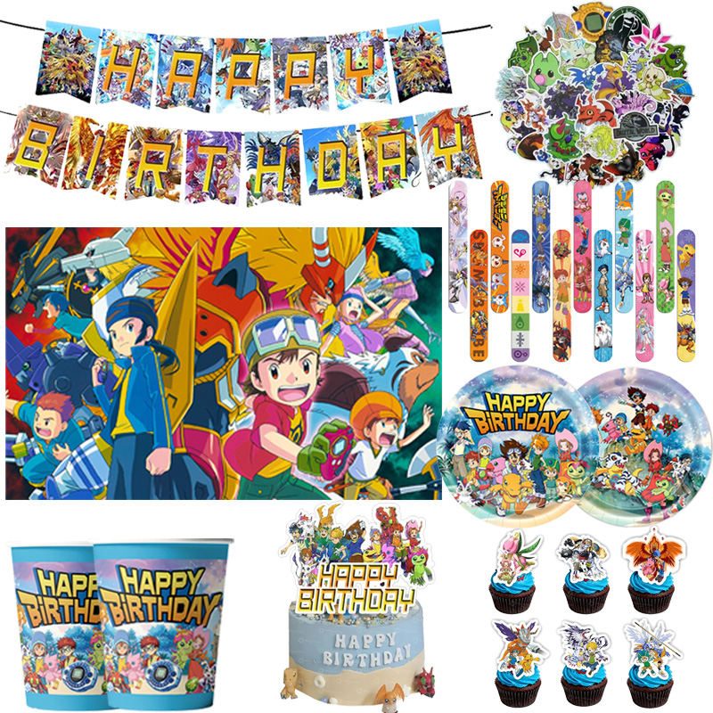 Digimon Themed Birthday Party  - огляд і ціна Wedding Supply Kit