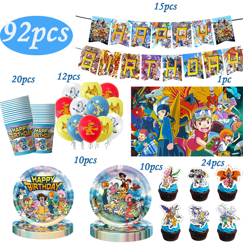 Digimon Themed Birthday Party  - огляд і ціна Wedding Supply Kit