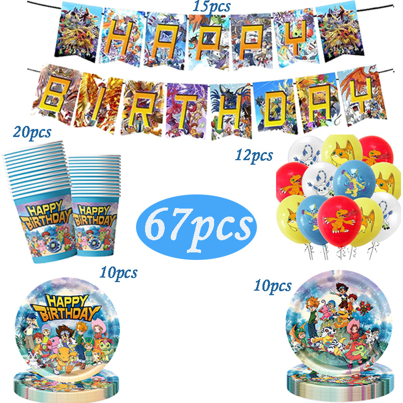 Digimon Themed Birthday Party  - огляд і ціна Wedding Supply Kit