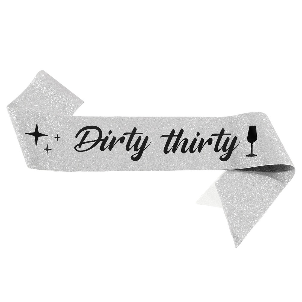 Dirty Thirty Sash Glitter Sati - огляд і ціна Bride Tribe Sash