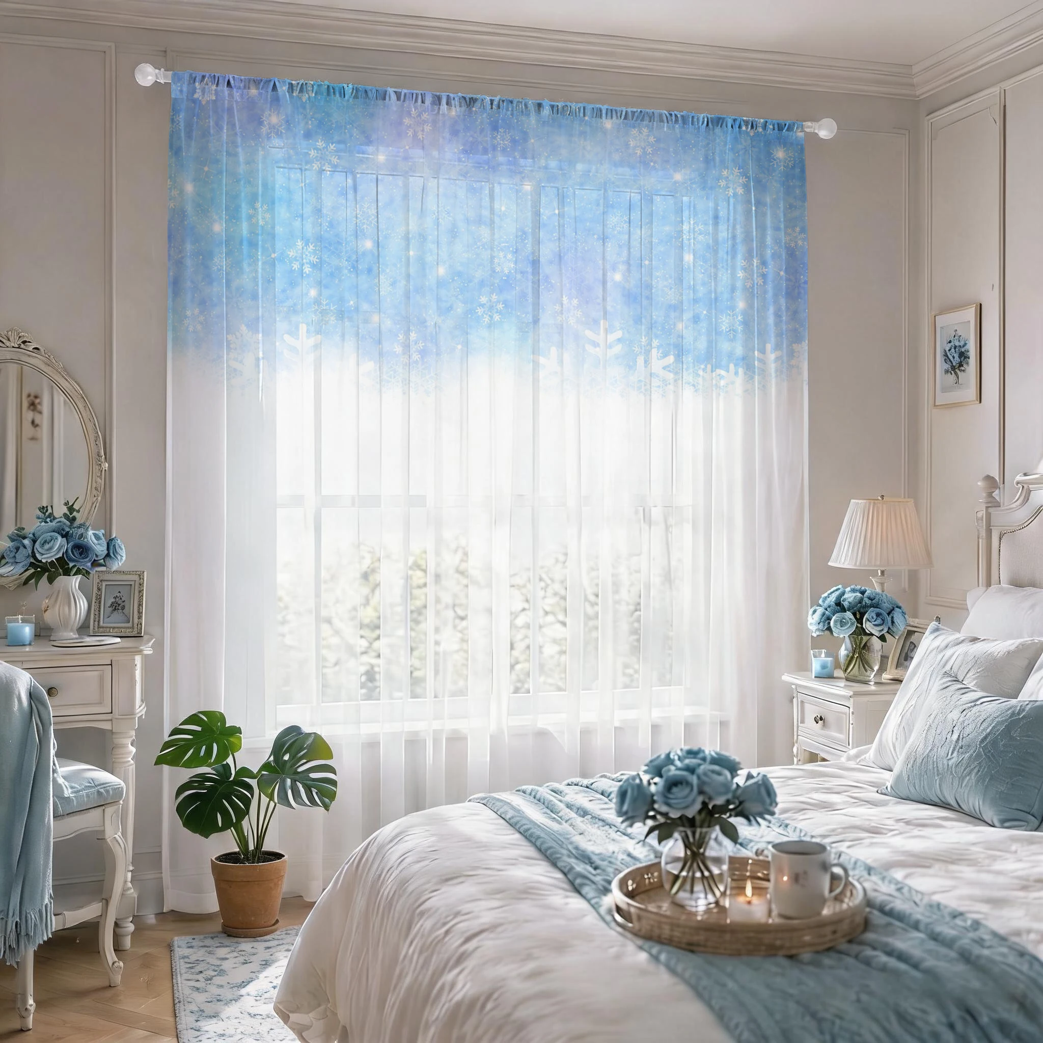 Floral Gradient Sheer Curtain, - огляд і ціна Good Floral & Wedding Decor Supply